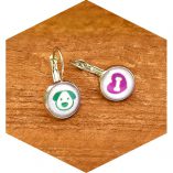 Bone and Dog Earrings