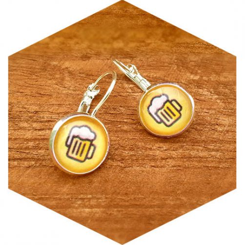 Beer Emoji Earrings