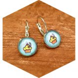 Cupcake Emoji Earrings