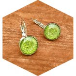 Green Sparkly Earrings